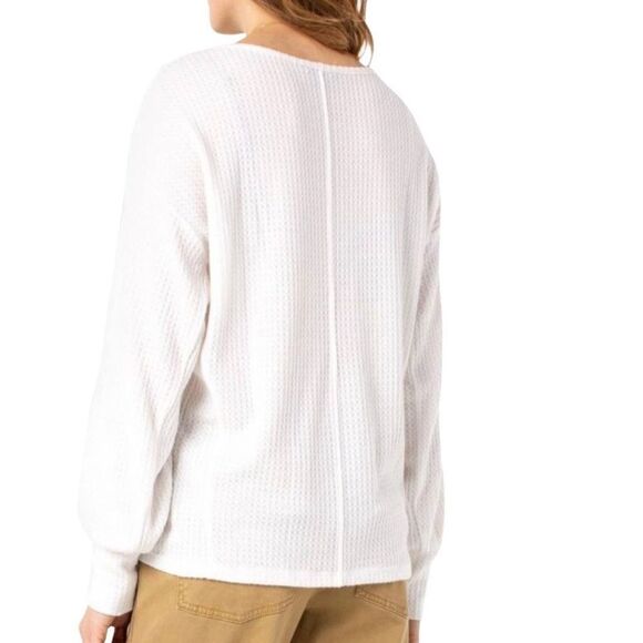 Liverpool Los Angeles Easy Dolman Sleeve Light Sweater Snow Small - Picture 2 of 11